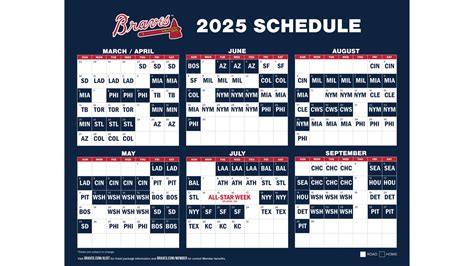 Braves Printable Schedule