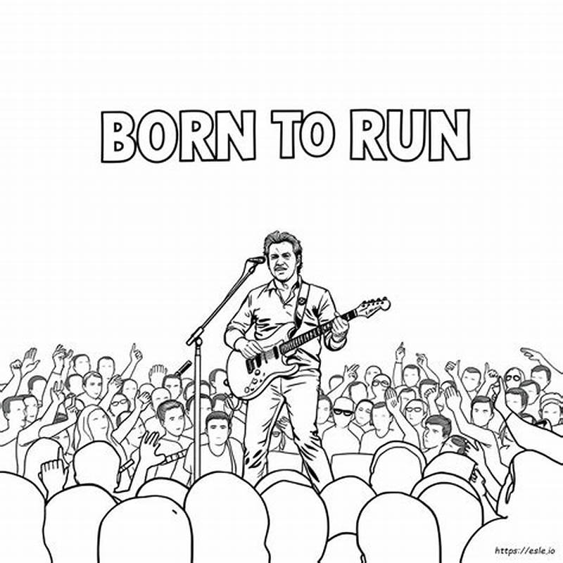 Bruce Springsteen Coloring Pages