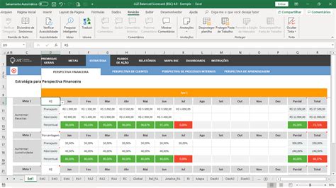 Bsc Excel Template
