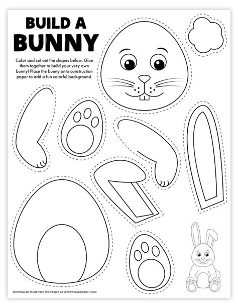 Build A Bunny Template