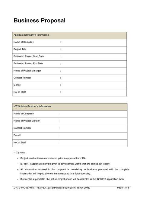 Buisness Proposal Template