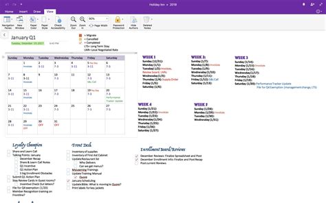 Bullet Journal Template For Onenote