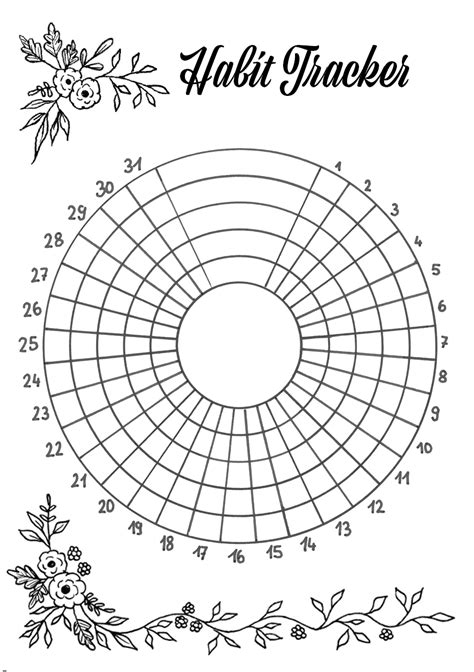 Bullet Journal Tracker Templates