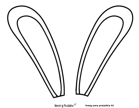 Bunny Ear Printable