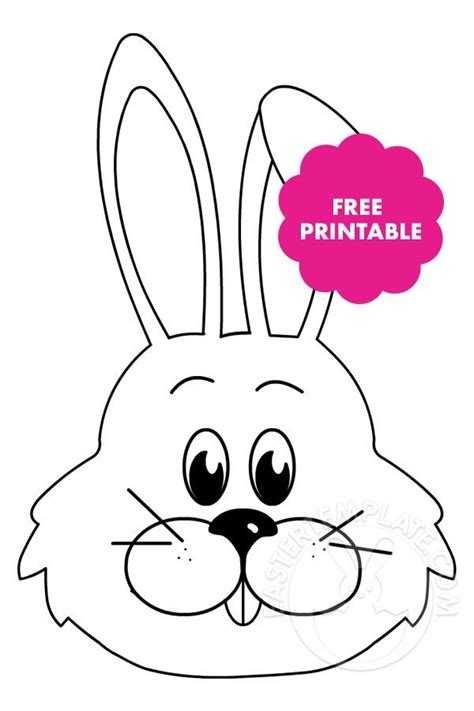 Bunny Rabbit Face Template