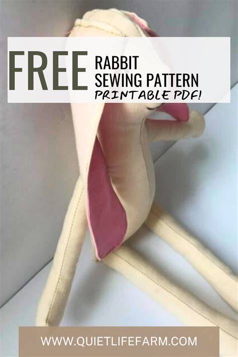 Bunny Rabbit Template For Sewing