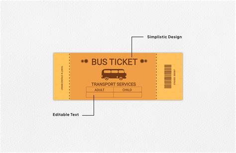 Bus Ticket Template Free Download