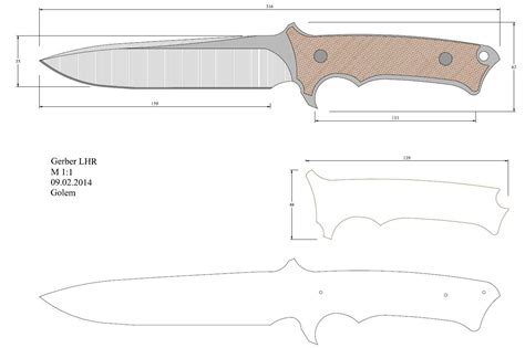 Bushcraft Knife Templates