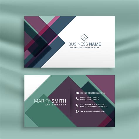 Business Card Template Ppt