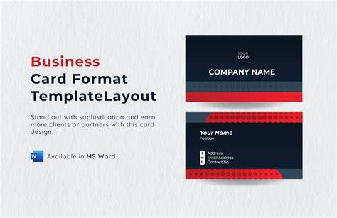 Business Cards In Word Template