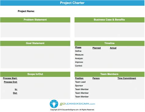 Business Charter Template