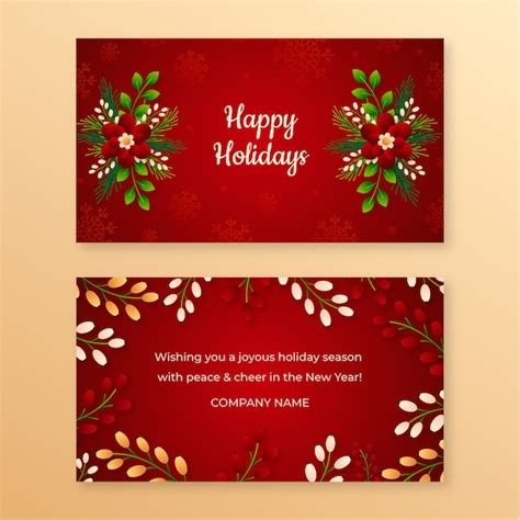 Business Christmas Card Template