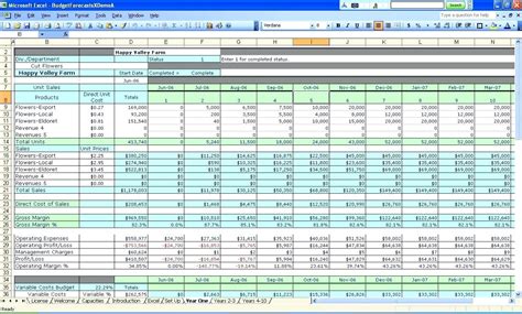 Business Expenses Excel Template