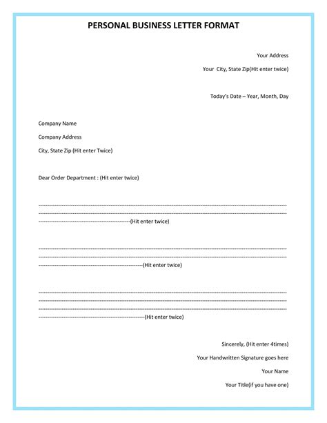 Business Format Template