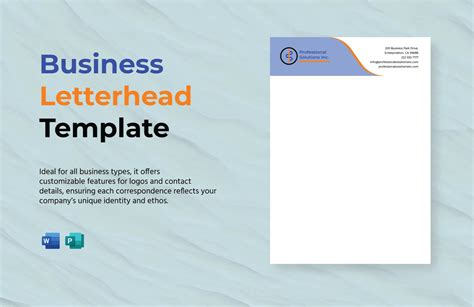 Business Letterhead Template Word