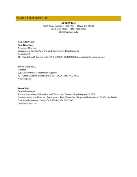 Business Reference Template