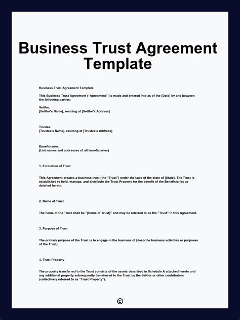 Business Trust Template