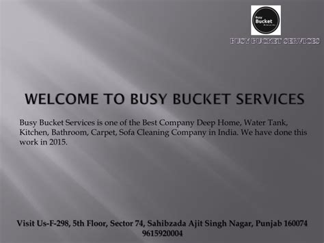 Busy Bucket Services