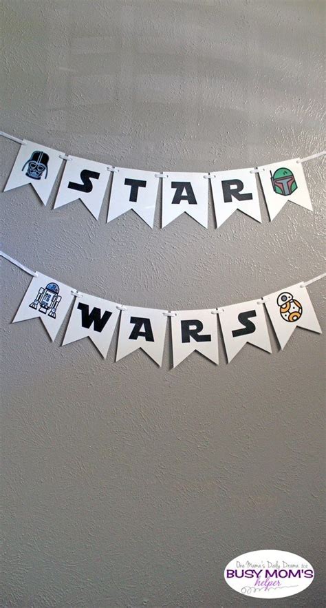 Busy Moms Helper Star Wars Banner Printable