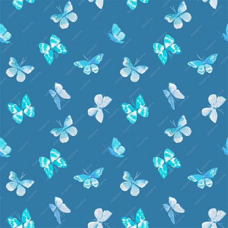 Butterfly Pattern Blue