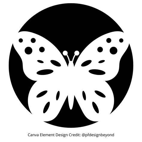 Butterfly Pumpkin Carving Template