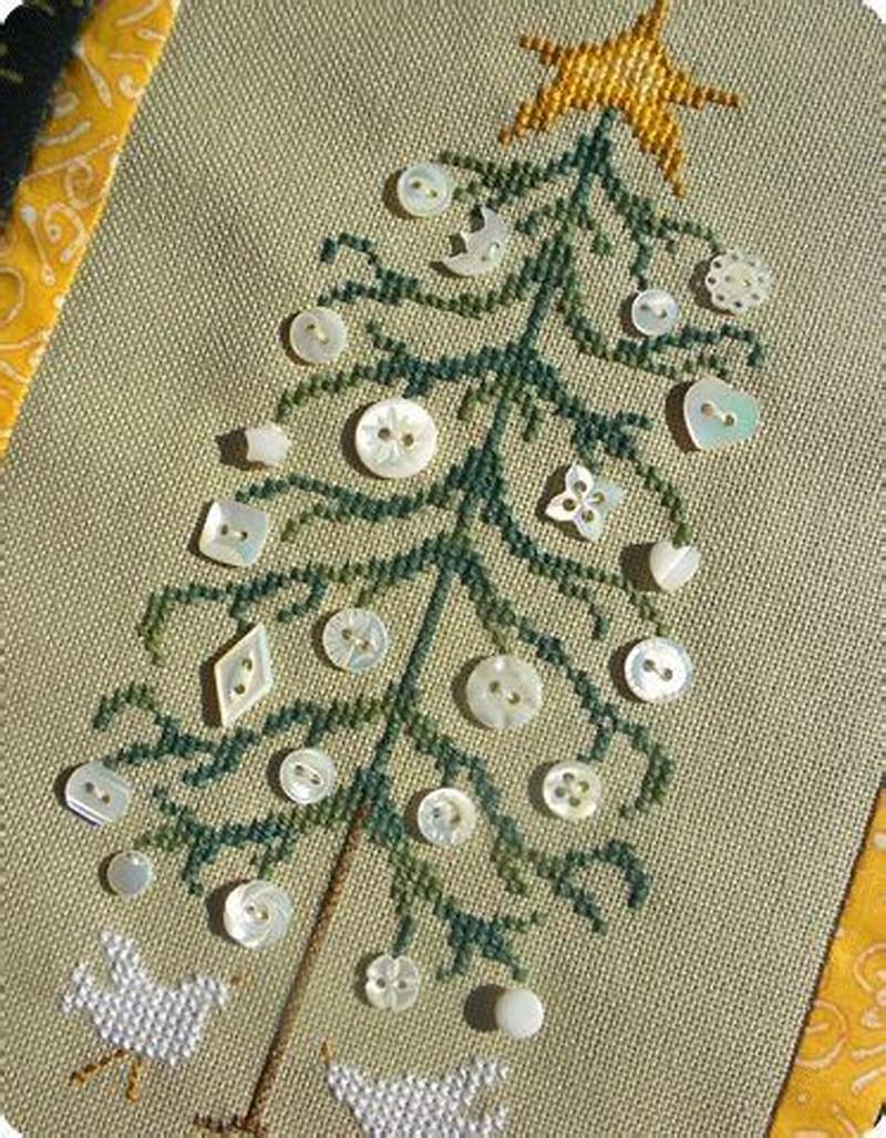 Button Tree Cross Stitch Pattern