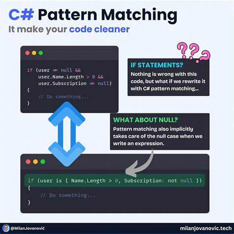 C  Pattern Matching Null Check