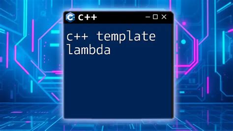 C Lambda Template