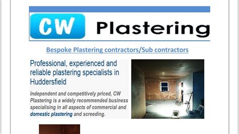 C W Plastering Contractors/Sub Contractors