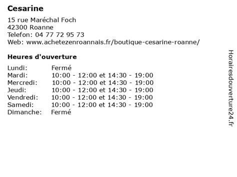 CESARINE à Roanne