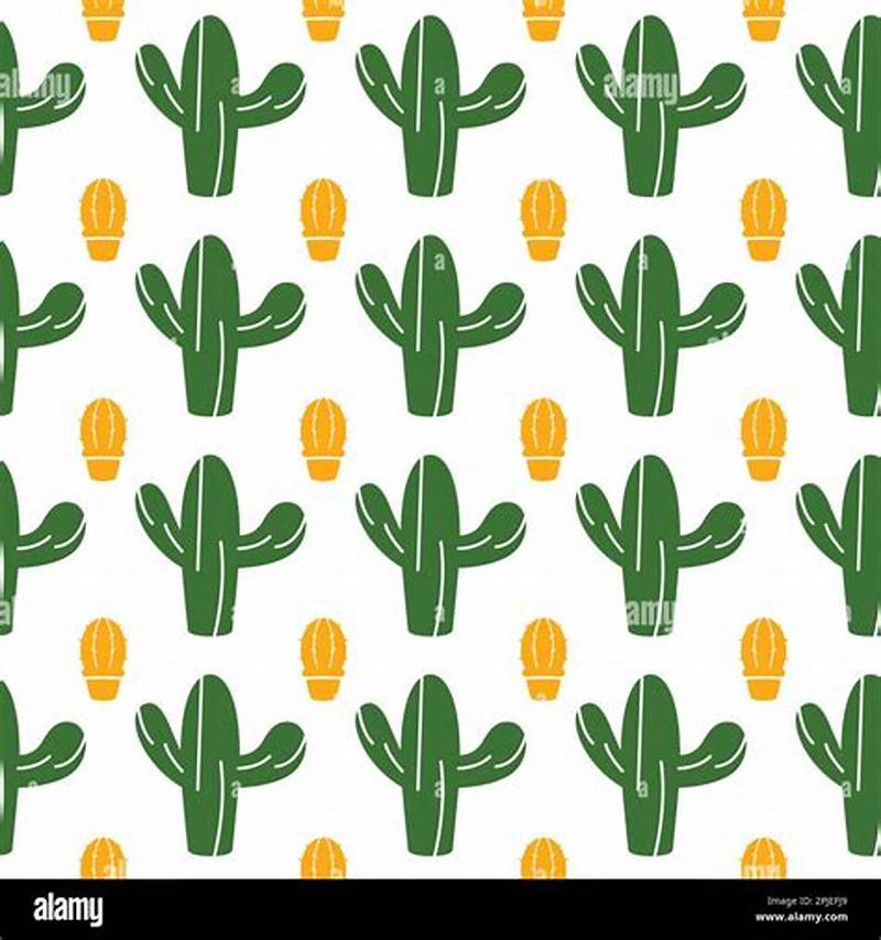 Cactus Pattern Vector