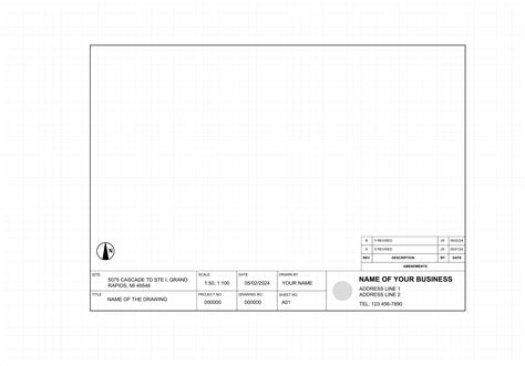 Cad Title Block Template