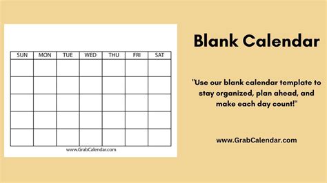 Calendar Fillable Template
