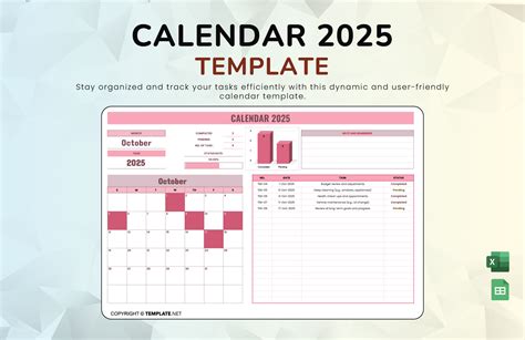 Calendar Google Doc Template