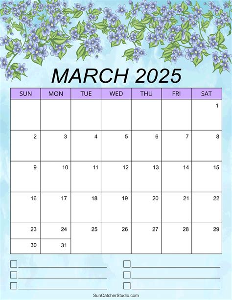 Calendar Printable March