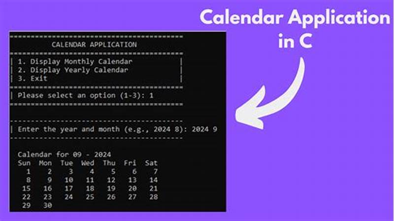 Calendar Program In C Language