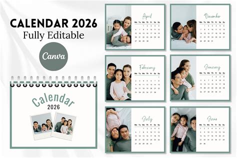 Calendar Template Canva
