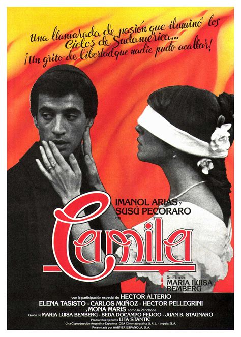 Camila (1984) film online,María Luisa Bemberg,Susú Pecoraro,Imanol Arias,Héctor Alterio,Elena Tasisto