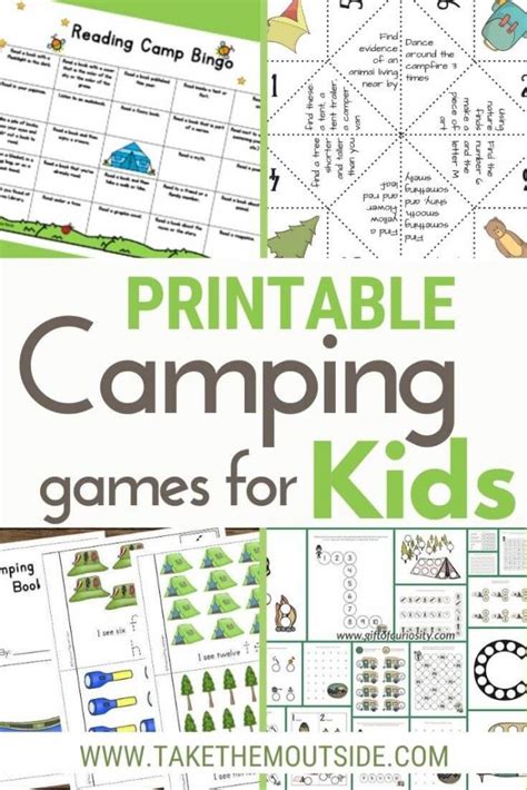 Camping Printable Activities