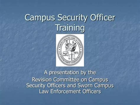 Campus Safety Officer Training