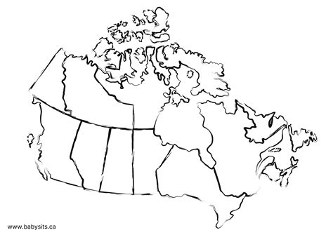 Canada Map Printable