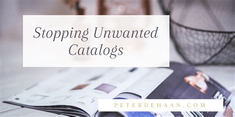 Cancel Unwanted Catalogs