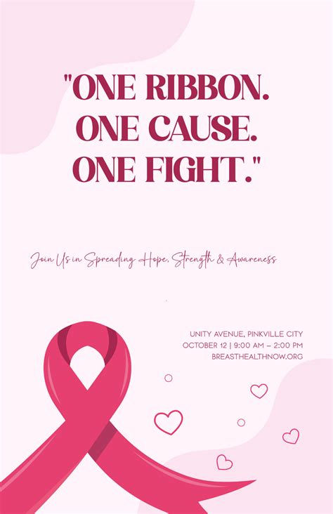 Cancer Ribbon Template