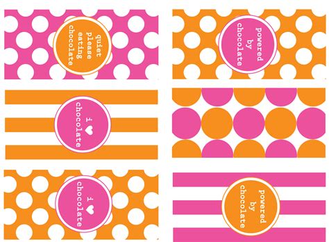 Candy Wrappers Printable