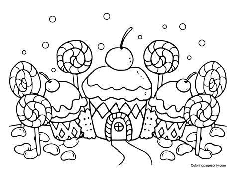 Candyland Printable Coloring Pages