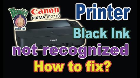 Canon IP2770 printer not detected