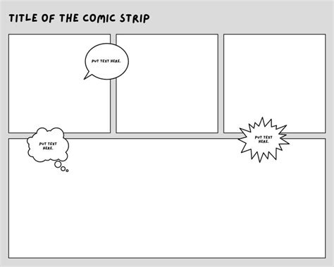 Canva Comic Strip Template