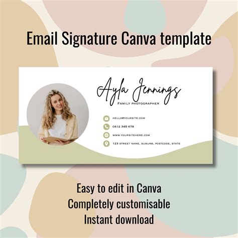 Canva Email Signature Template