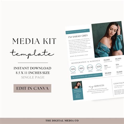 Canva Media Kit Templates