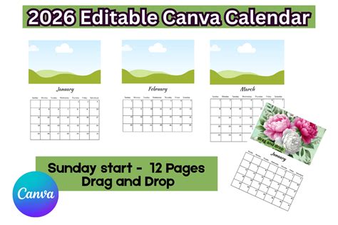 Canva Printable Calendar